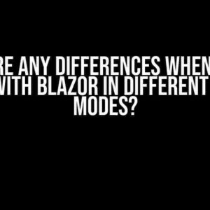 Are there any differences when calling an API with Blazor in different render modes?