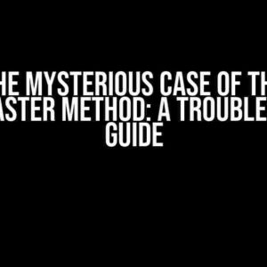 The Mysterious Case of the Rio.to_raster Method: A Troubleshooting Guide